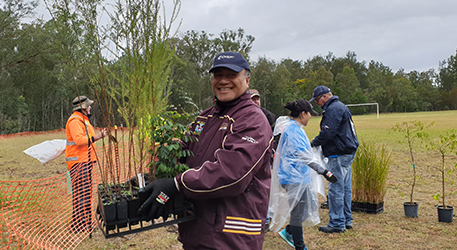 Environmental restoration volunteering events