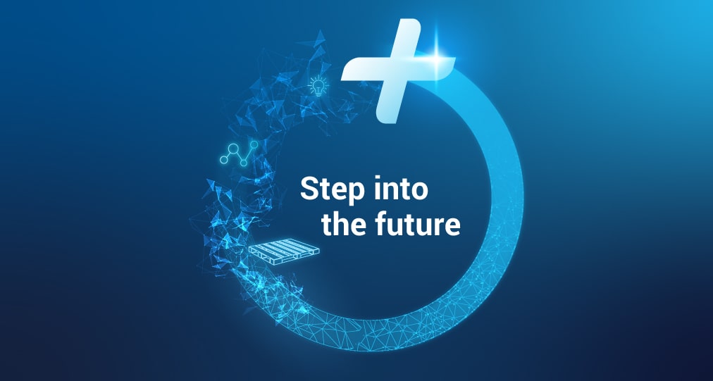 The words, 'Connecting people with life's essentials, every day' surrounded by four different coloured rings accompanied by supply chain icons, over a navy gradient background.