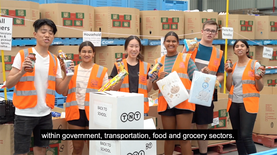 Foodbank Volunteers smiling