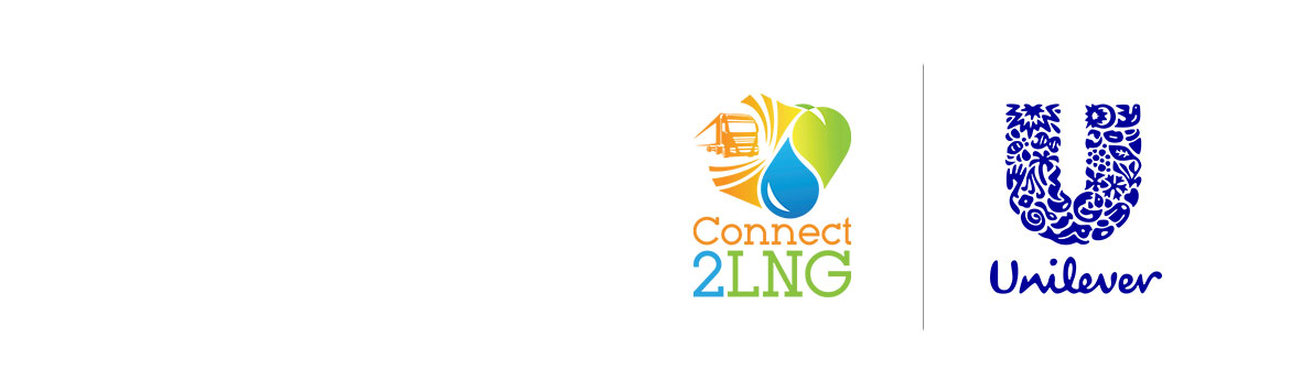 A banner image featuring the Connect2LNG logo beside the Unilever logo over a white background