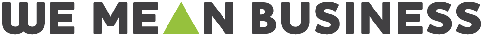 An image of the 'We Mean Business' logo.