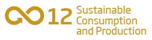 An image of the 12th Sustainability Goal, 'Sustainable and Consumption and Production'