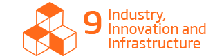 An image of the 9th Sustainability Goal, 'Industry Innovation and Infrastructure'