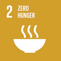 An image of the 2nd Sustainability Goal, 'Zero Hunger'